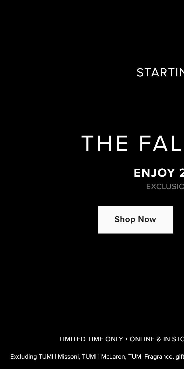 Starting Now: Enjoy 20% Off - Shop Now