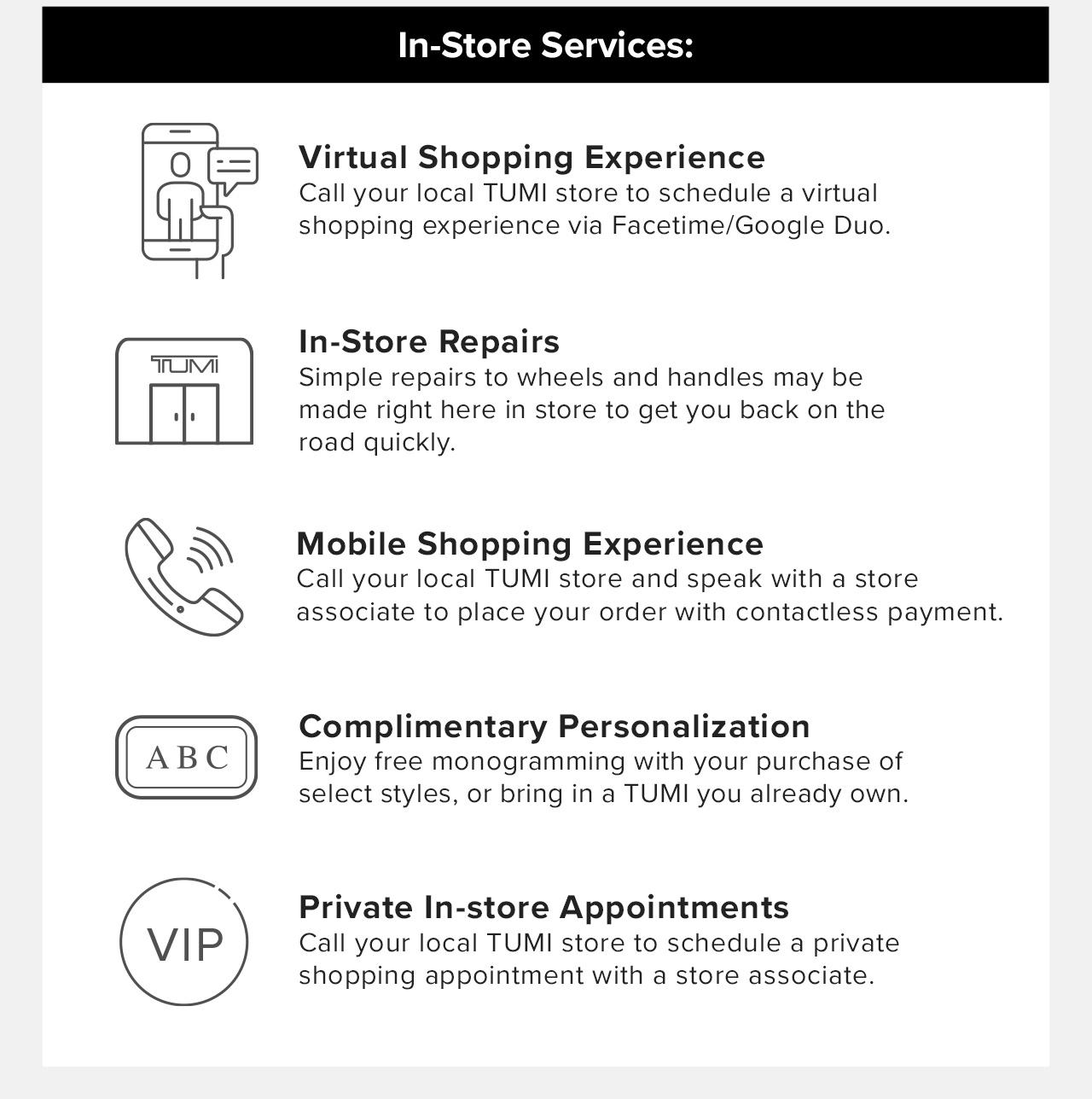 In-Store Services