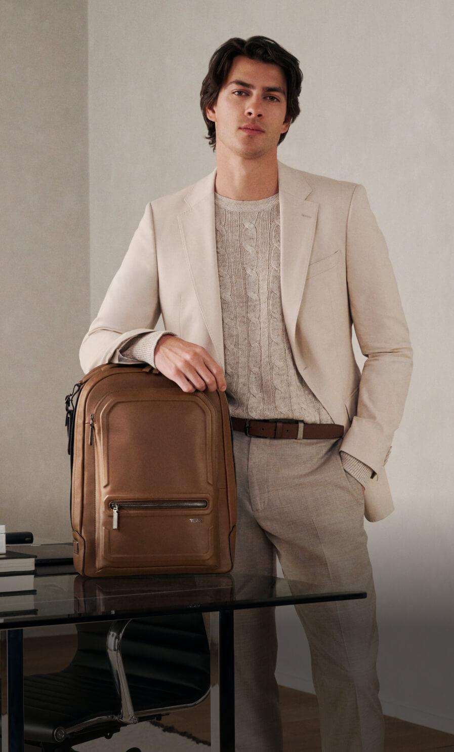 harrison cognac backpack