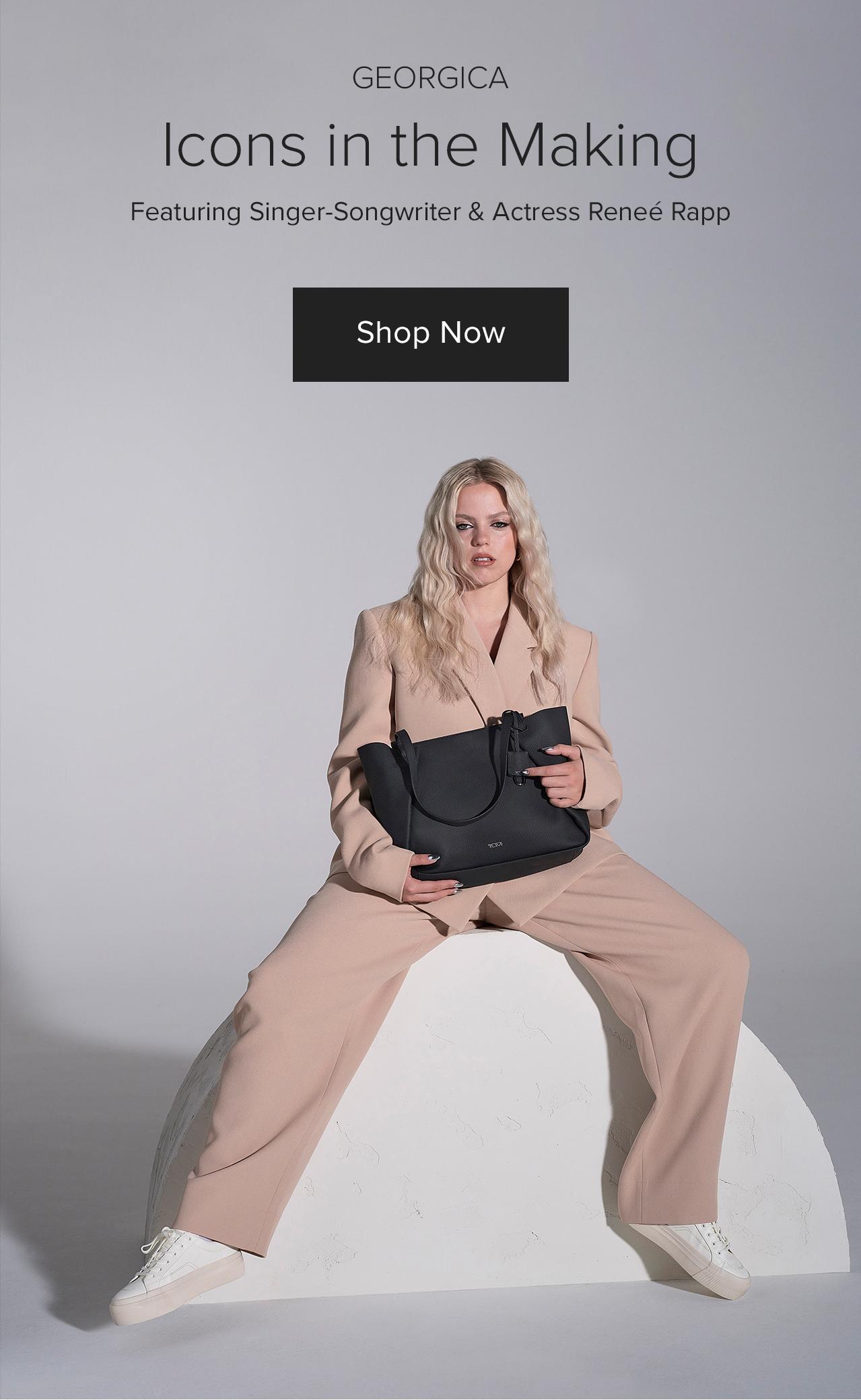 Renee Rapp with the Valorie Tote