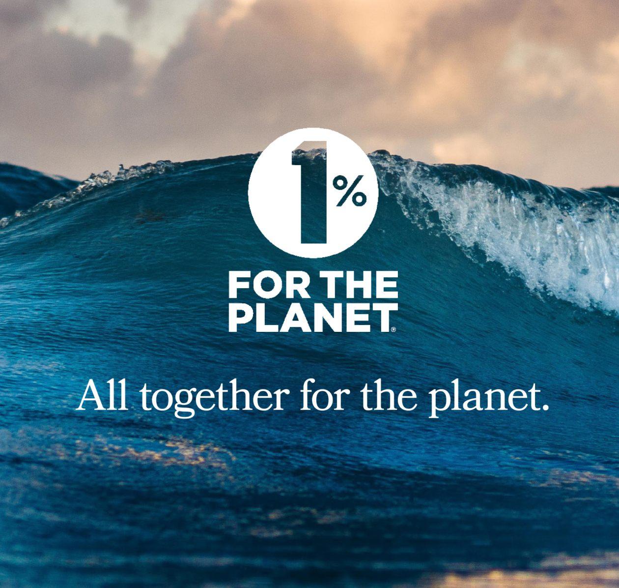 1% for the planet. All together for the planet.