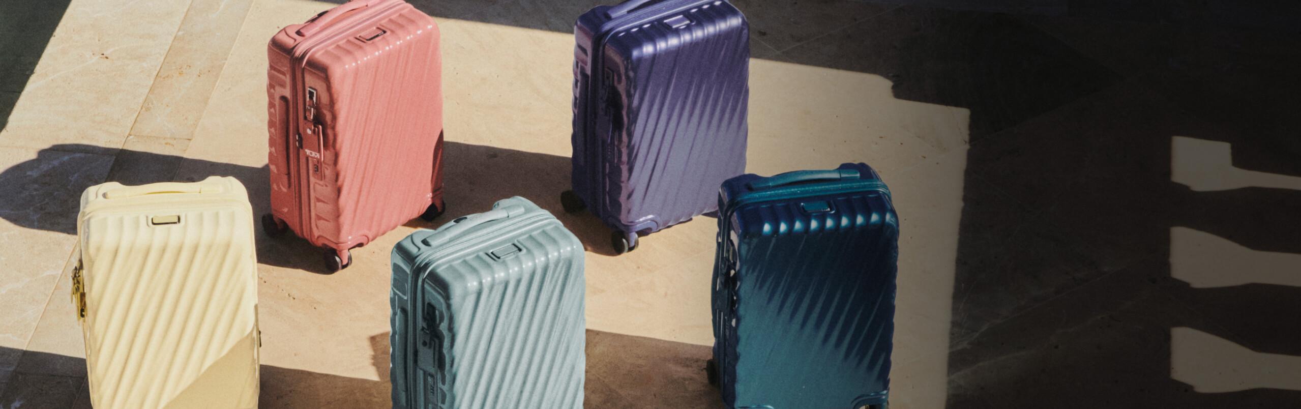 colorful 19 degree pc luggage