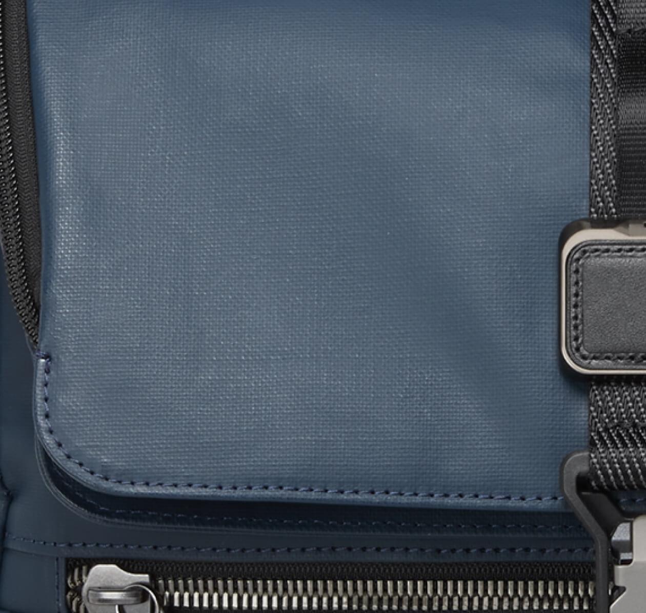 Toile enduite bleu marine