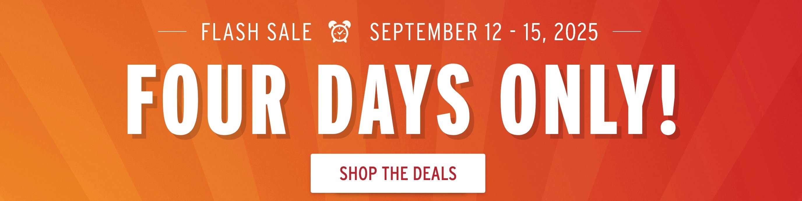 F&O - Sept Weekend Flash Sale- Savings