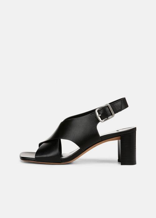 Omega Leather Heeled Sandal