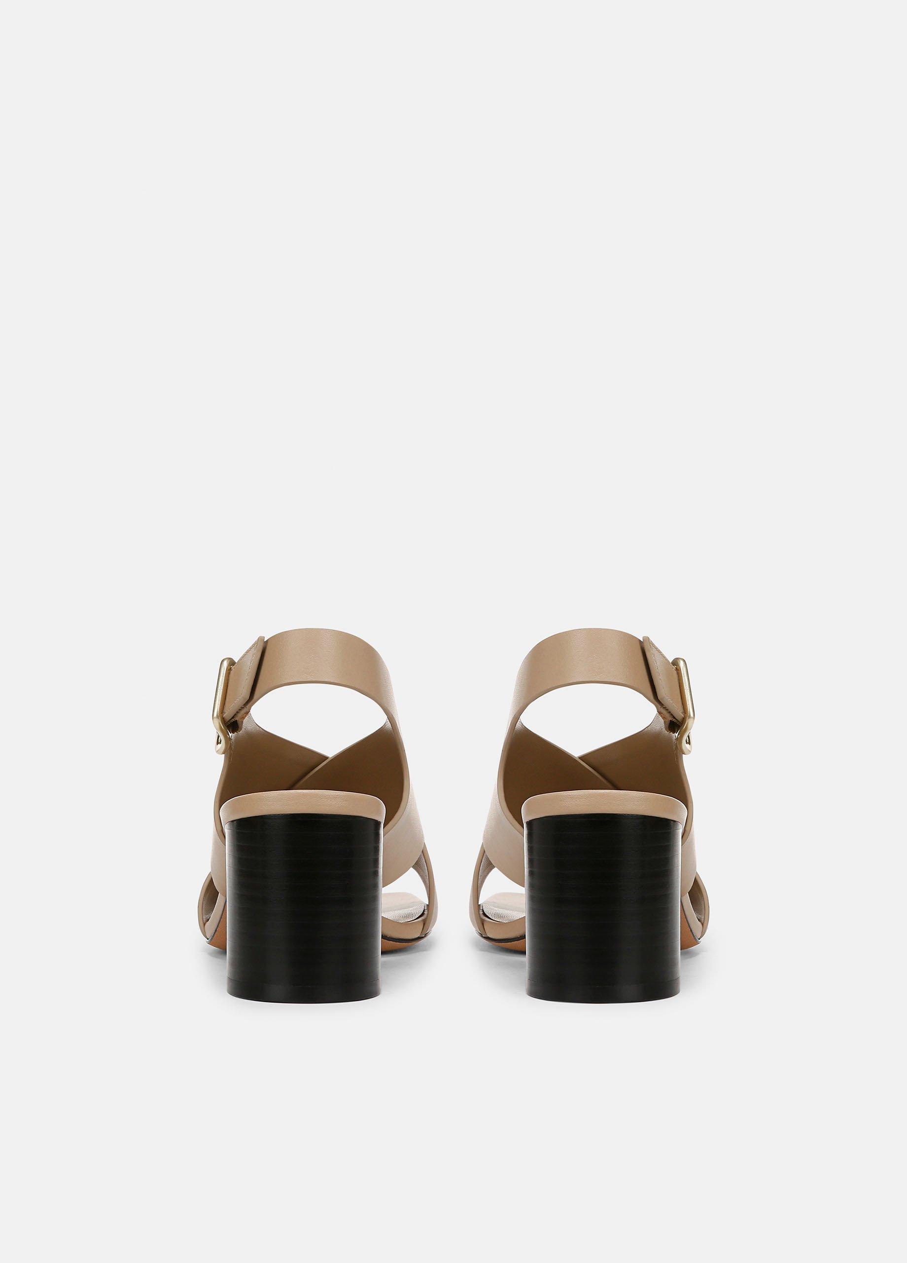 Omega Leather Heeled Sandal image number 2