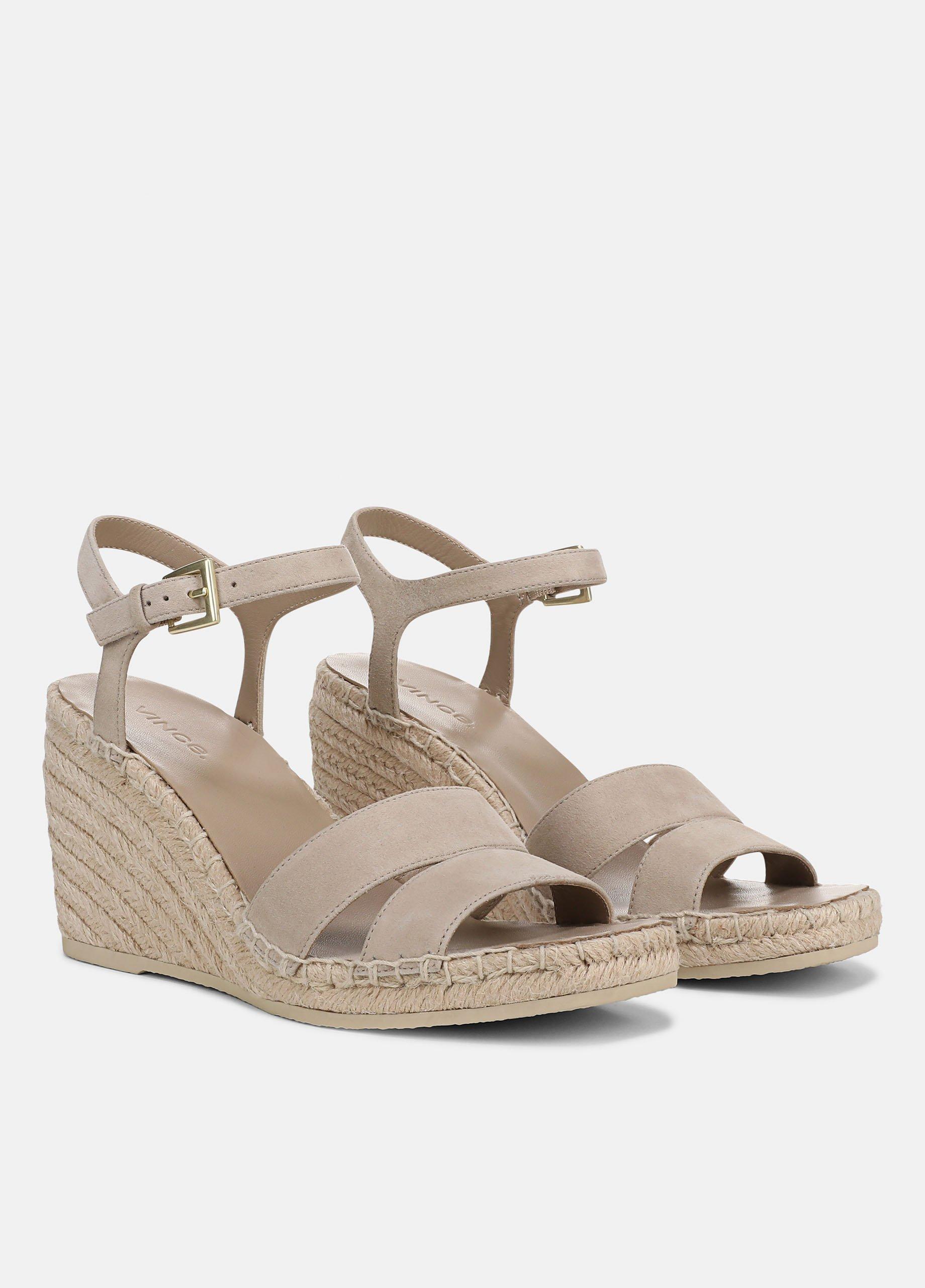 Gwen Suede Espadrille Wedge Sandals image number 1