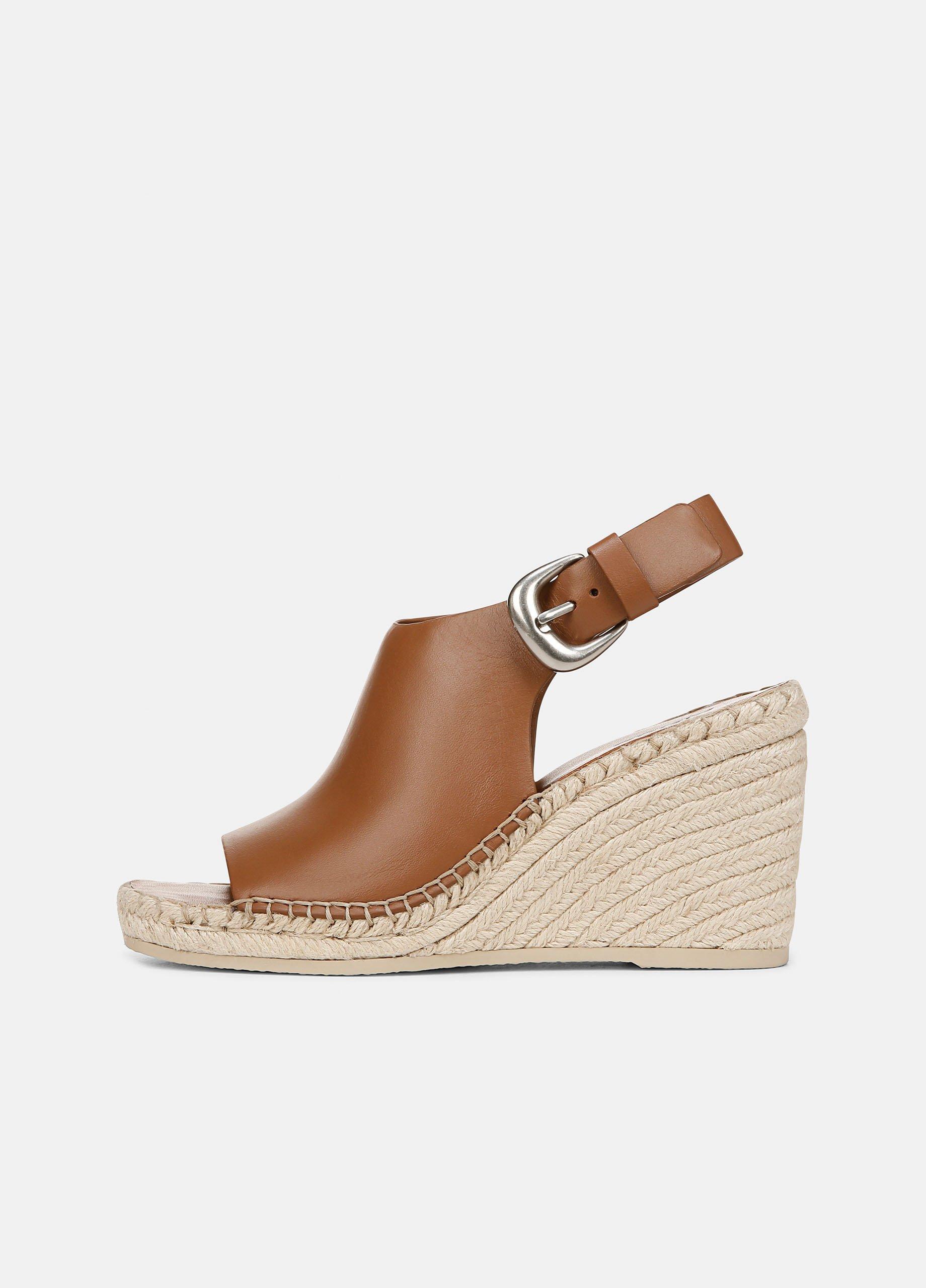 Gabriela Leather Wedge Espadrille Sandal in Shoes Vince