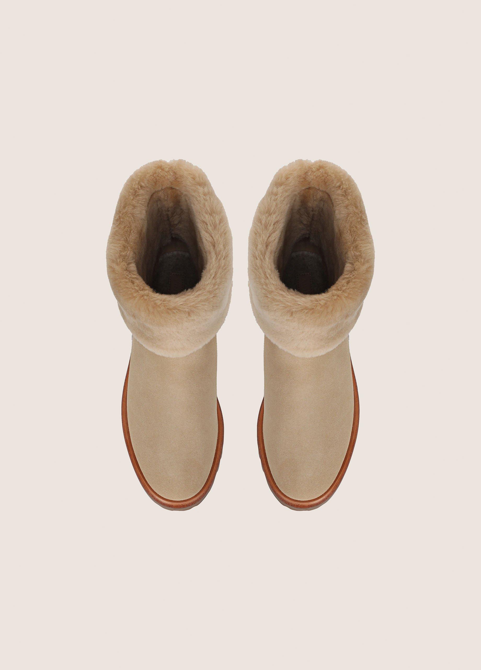 Cameron Shearling Lug-Sole Boot image number 3