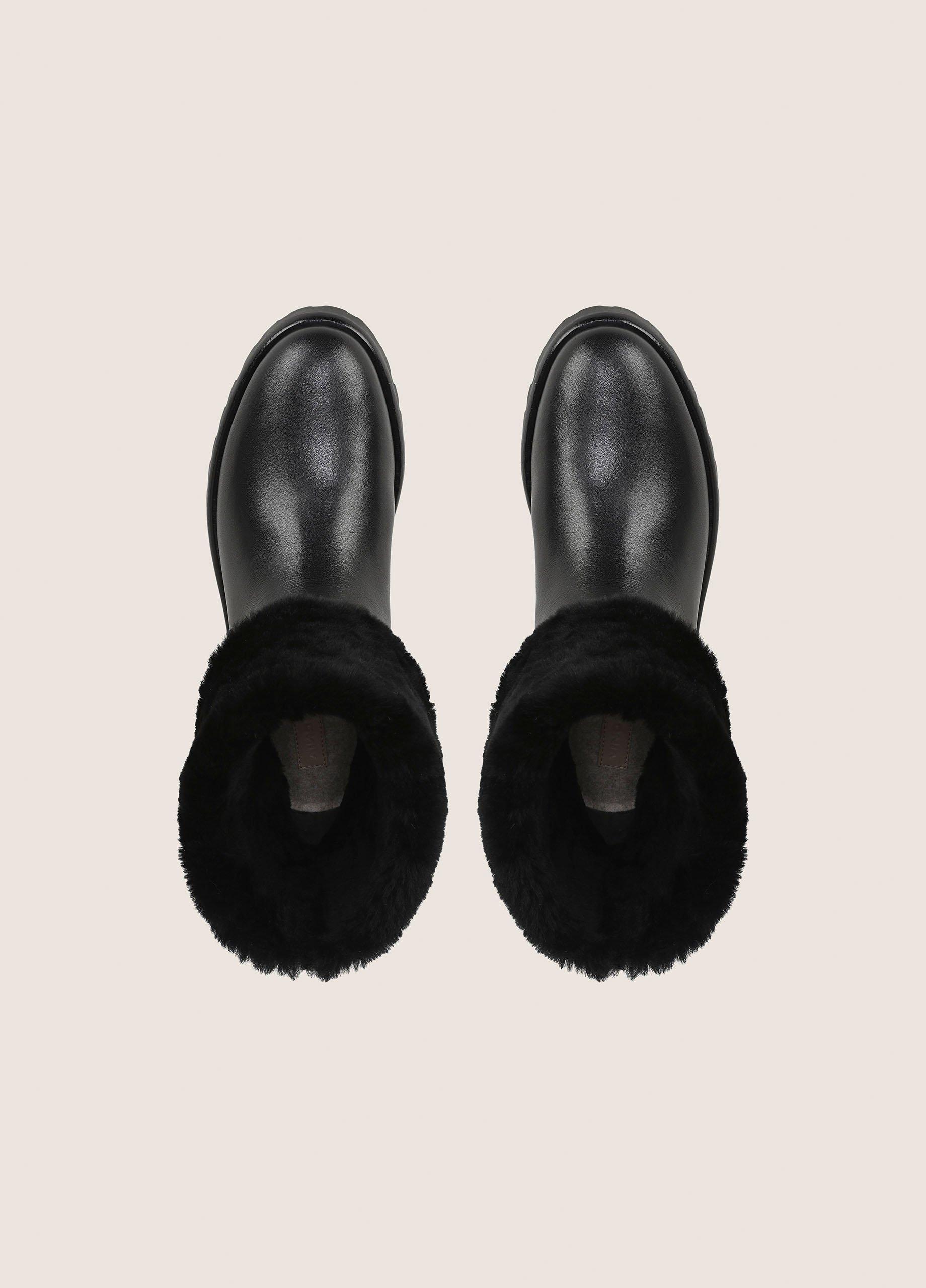 Cameron Shearling Lug-Sole Boot image number 3
