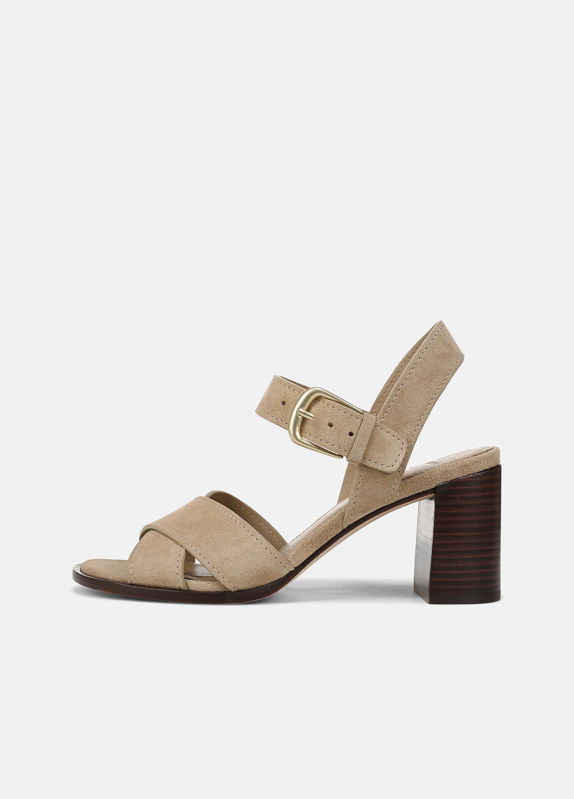 Salma Suede Heeled Sandal image number 0