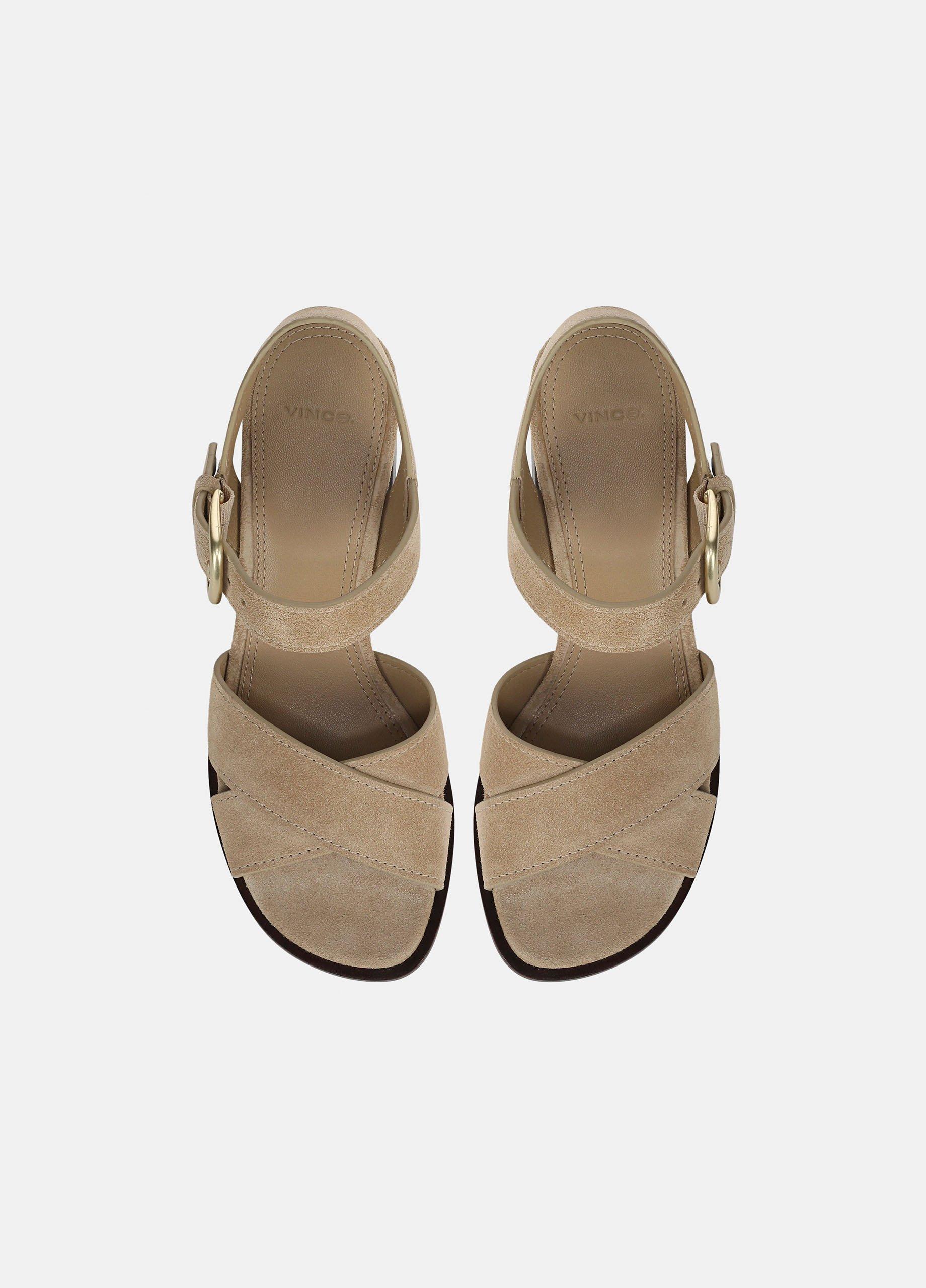 Salma Suede Heeled Sandal image number 3