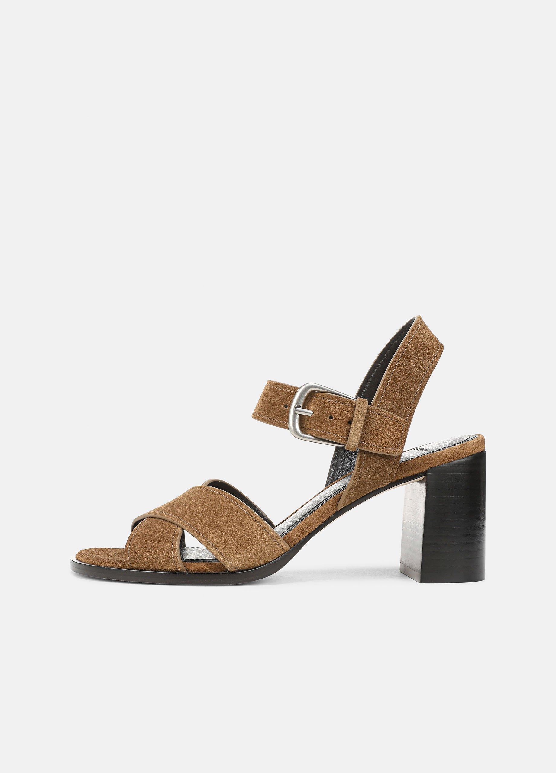 Salma Suede Heeled Sandal image number 0