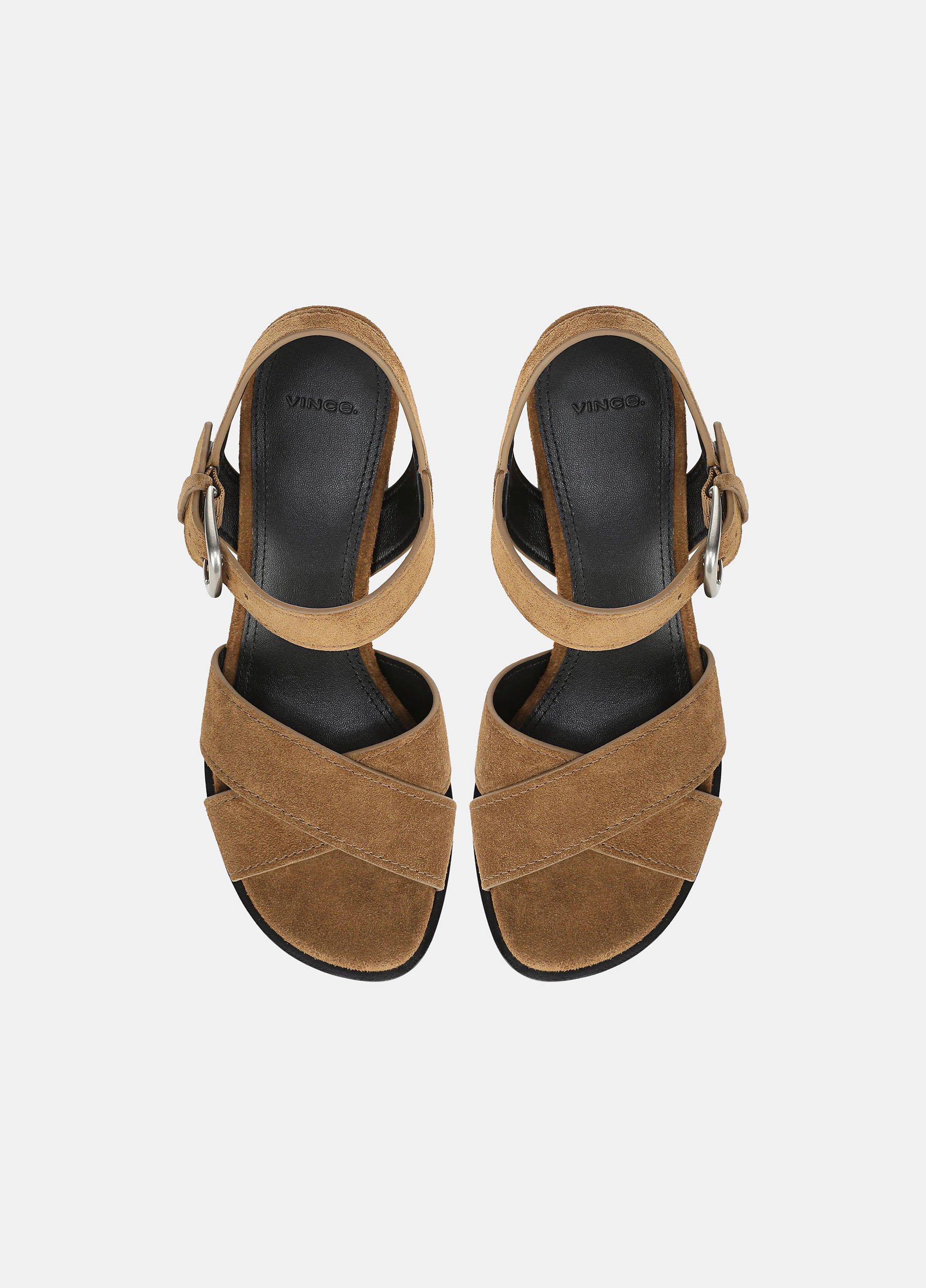 Salma Suede Heeled Sandal image number 3