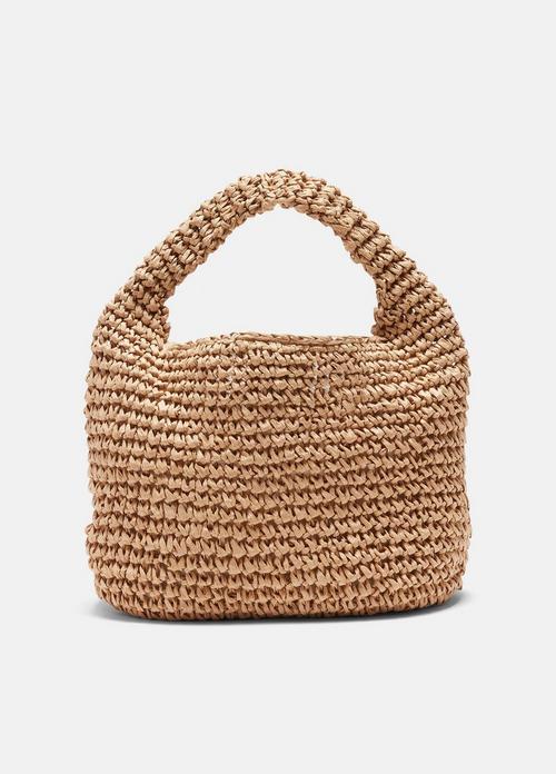 Mini Straw Slouch Bag