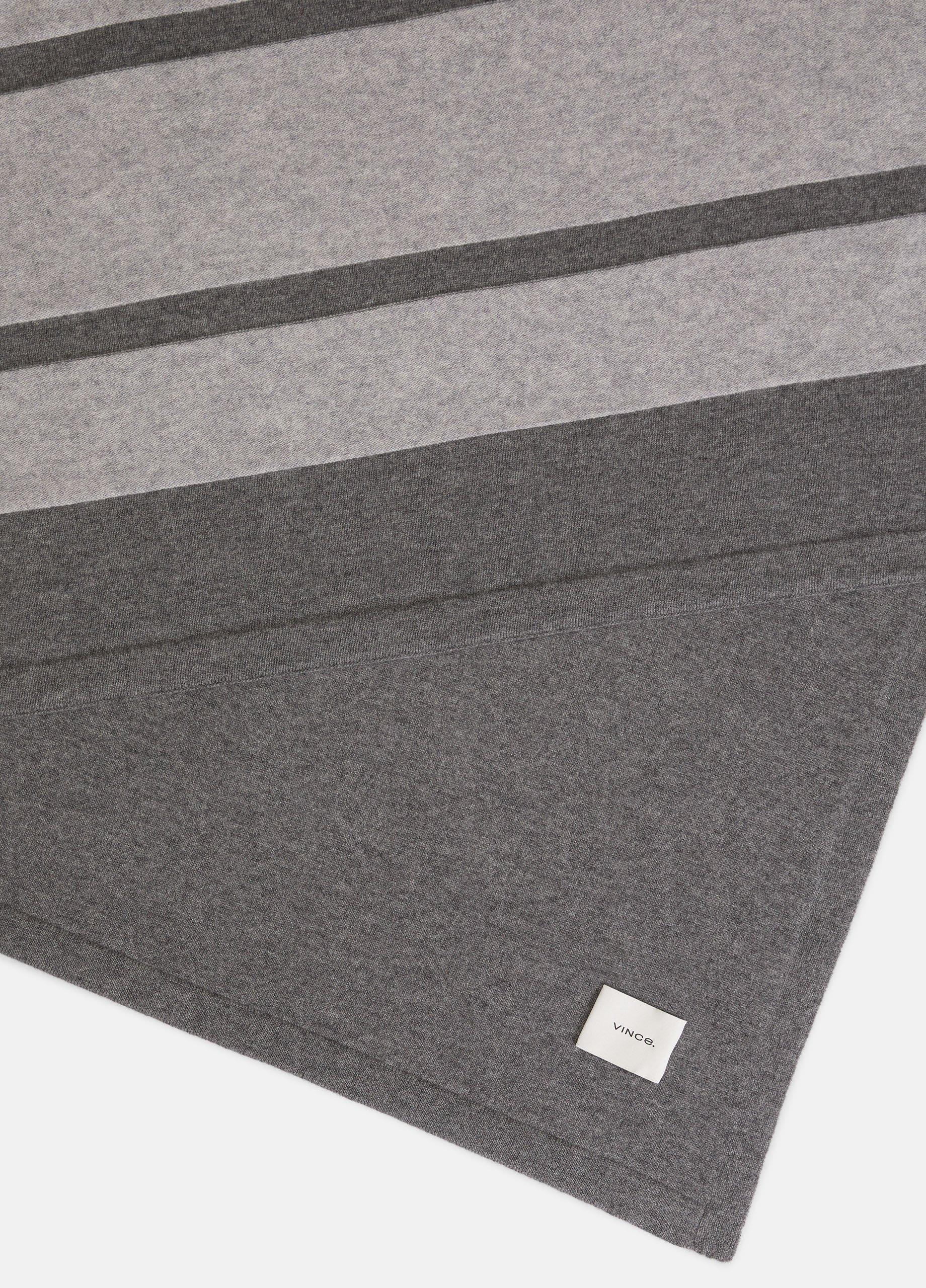 Cashmere Jersey Stripe Throw image number 1