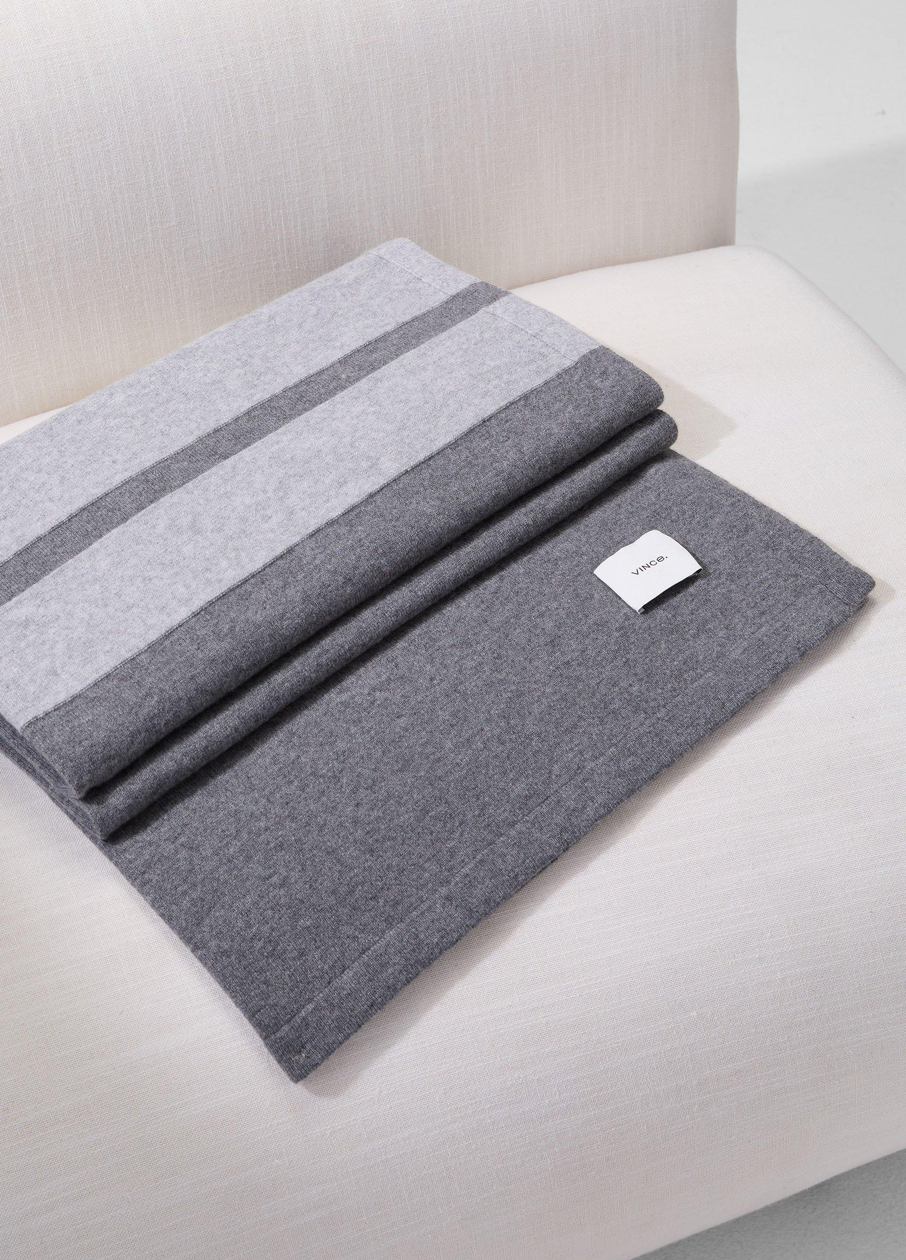 Cashmere Jersey Stripe Throw image number 2