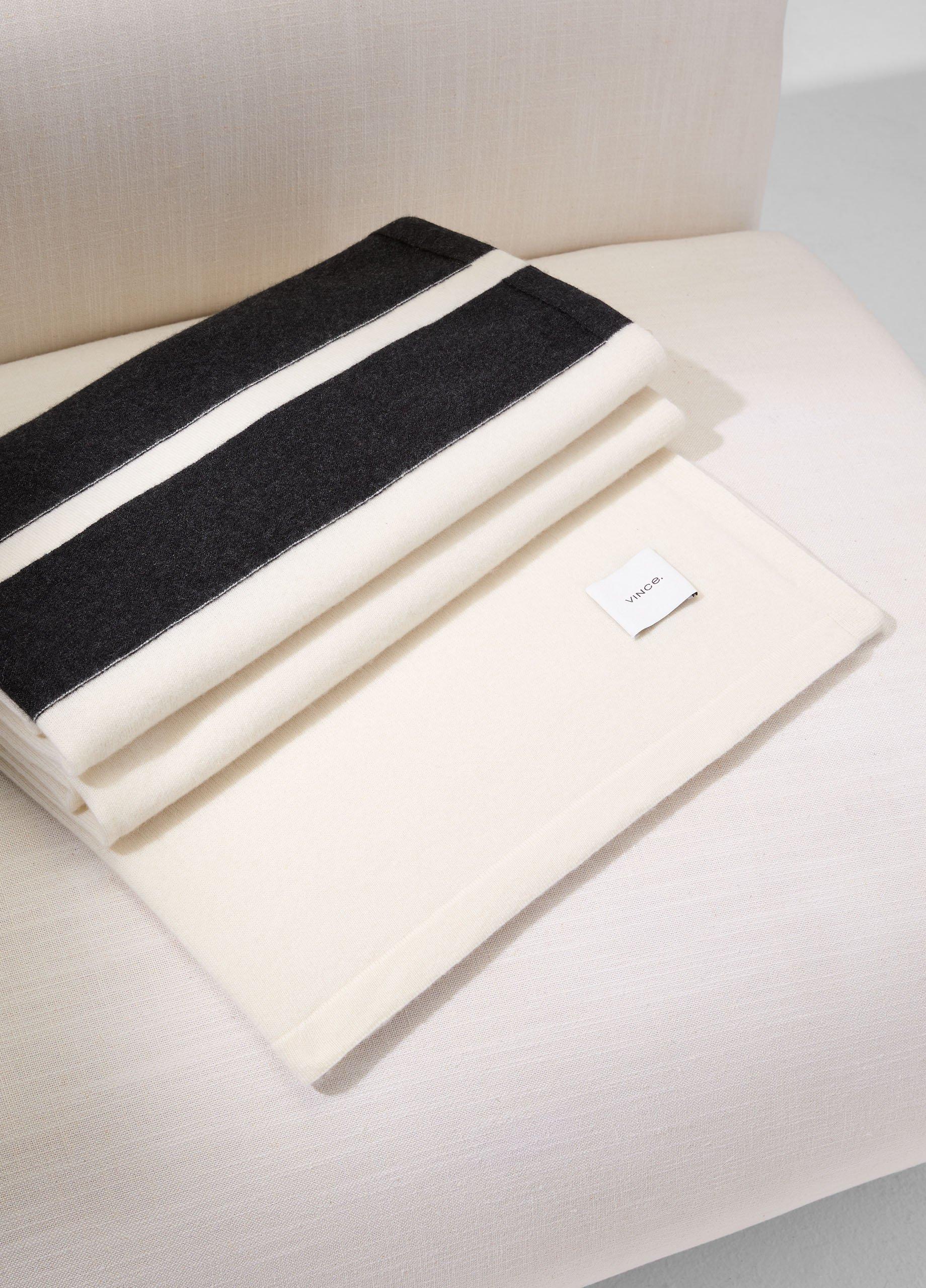 Cashmere Jersey Stripe Throw image number 2