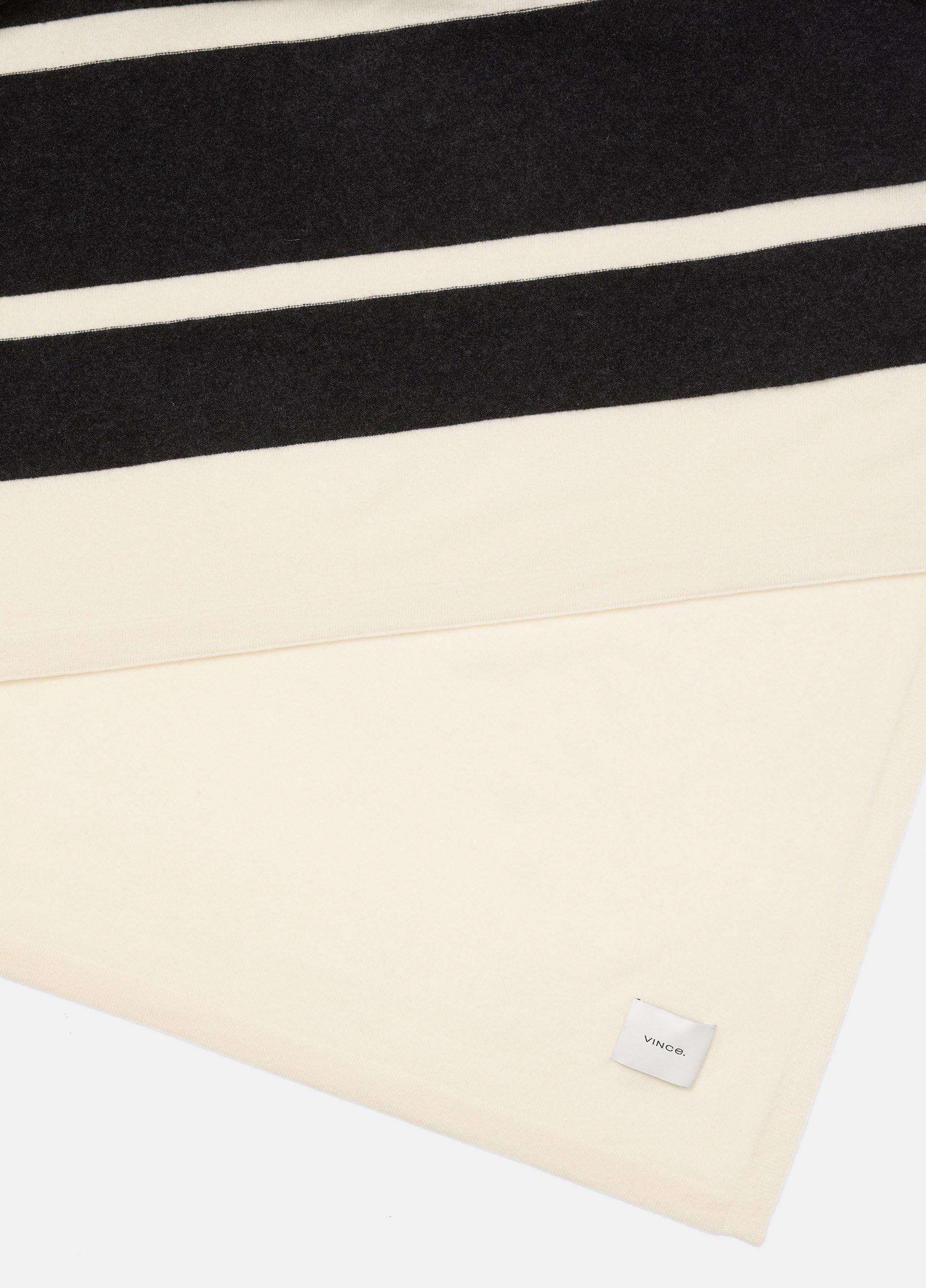 Cashmere Jersey Stripe Throw image number 3