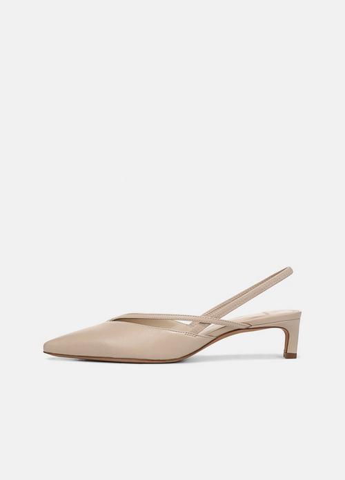 Clara Leather Slingback Heel