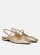 Venice Metallic Leather Slingback Flat image number 1