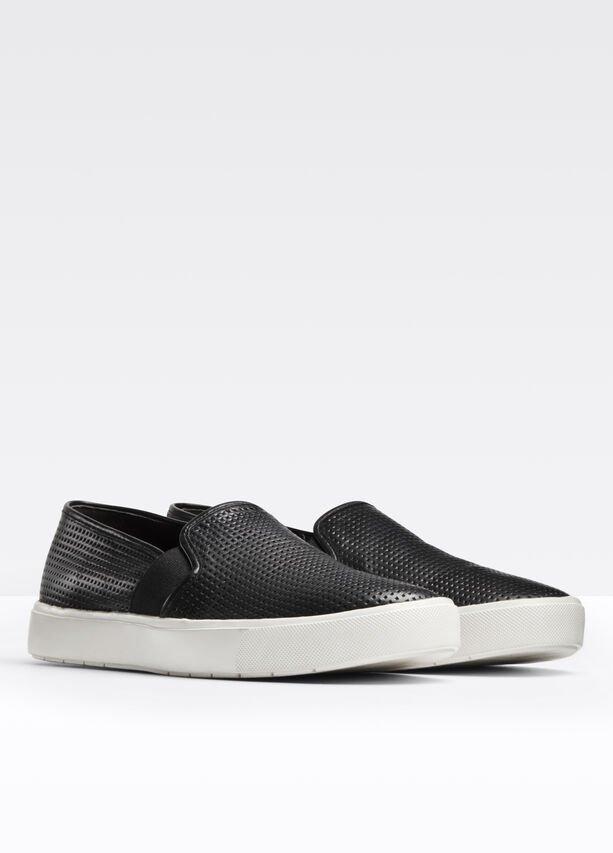 Vince black slip on on sale sneakers