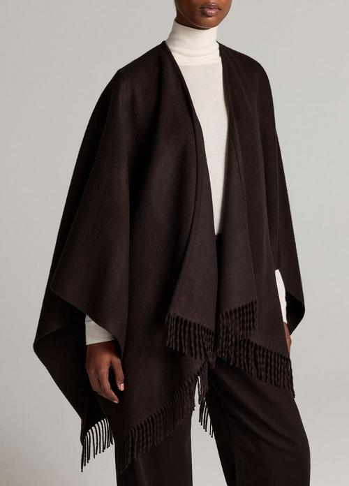 Fringed Double-Face Wool-Cashmere Cape