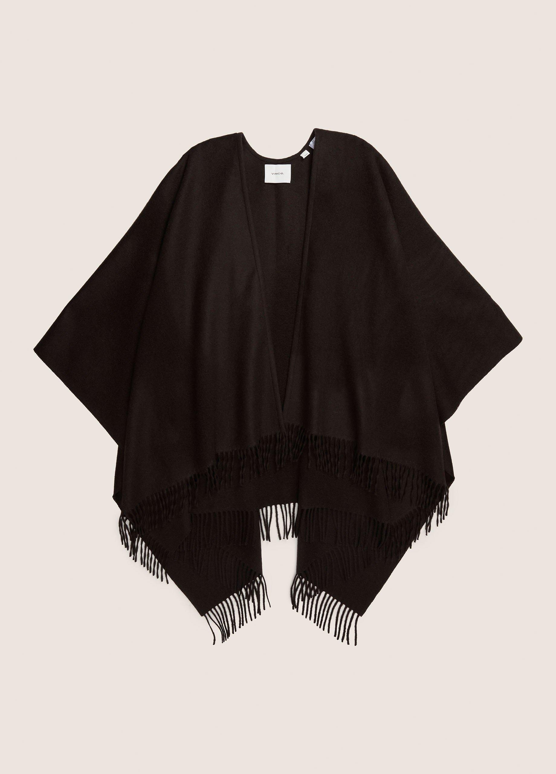 Fringed Double-Face Wool-Cashmere Cape image number 1