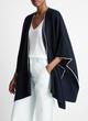 Tipped Jersey-Knit Cashmere Cape image number 0