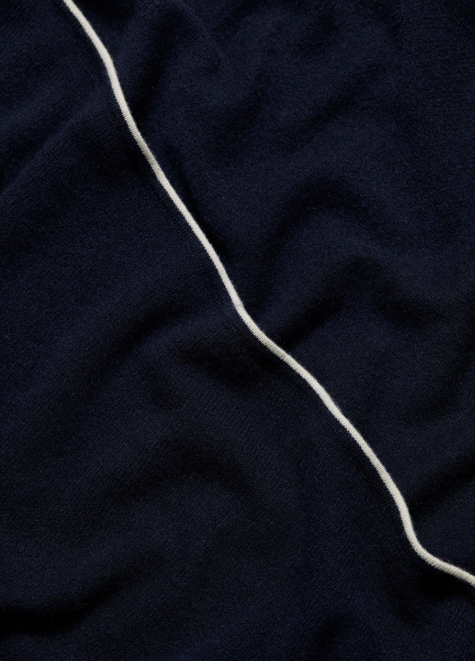 Tipped Jersey-Knit Cashmere Cape image number 2