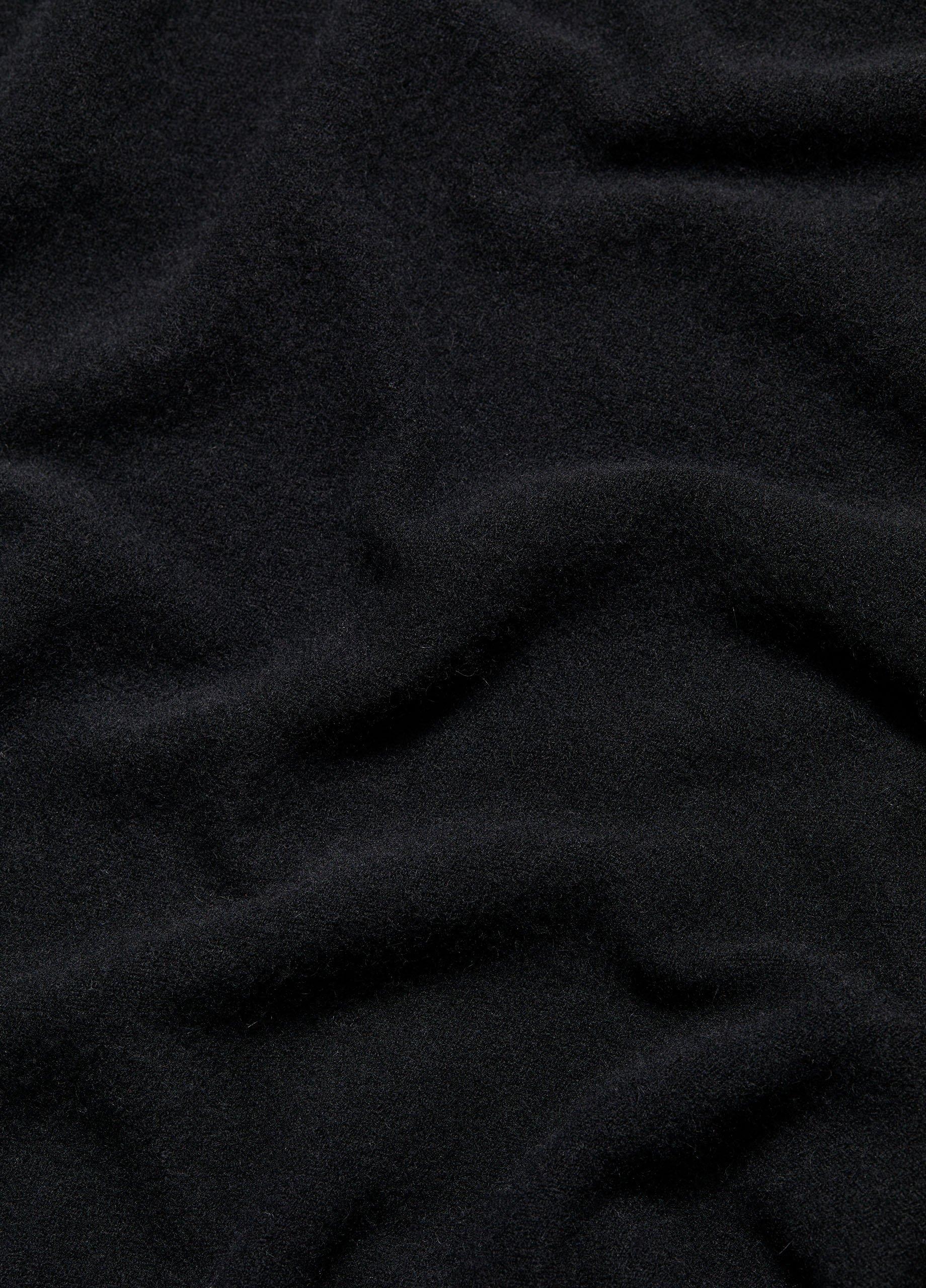 Reverse-Jersey Cashmere Boat-Neck Poncho image number 2