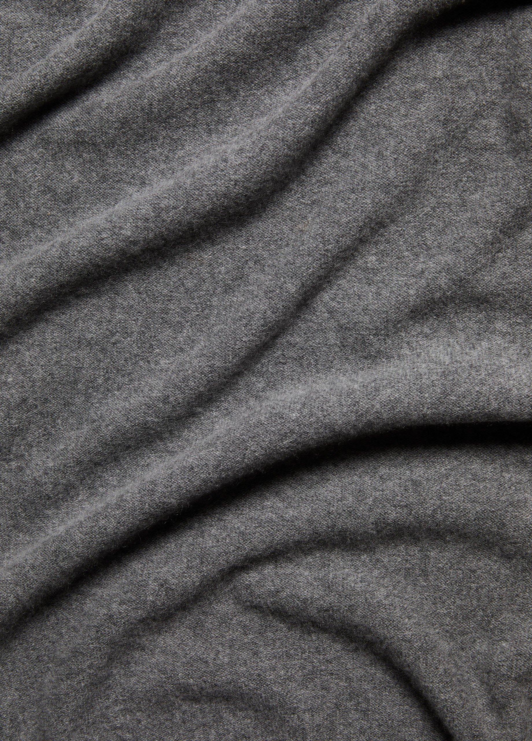 Reverse-Jersey Cashmere Boat-Neck Poncho image number 2