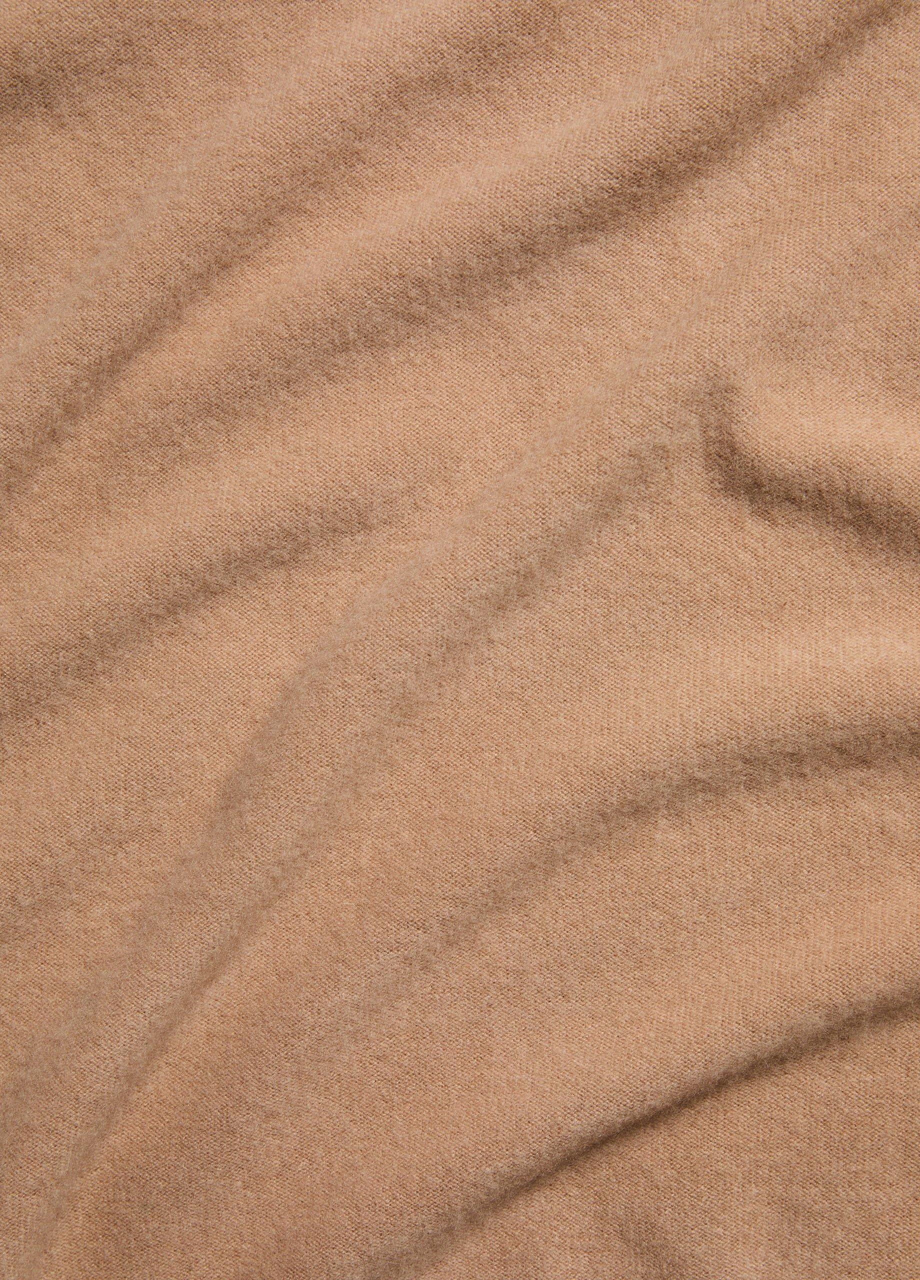 Reverse-Jersey Cashmere Boat-Neck Poncho image number 2