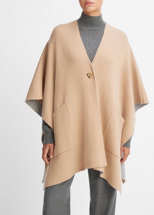 Wool and Cashmere Double Face Cape