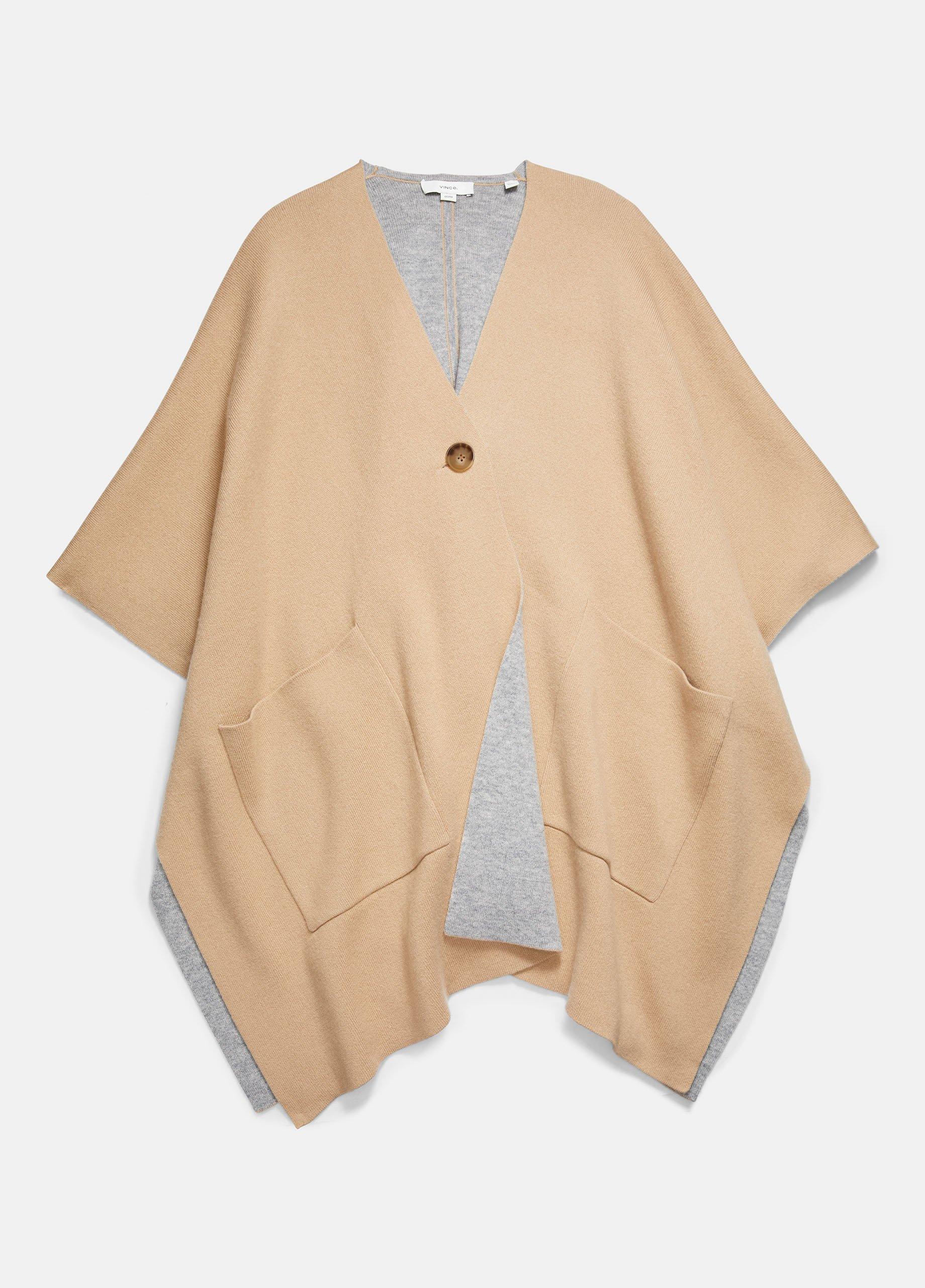 Wool and Cashmere Double-Face Cape