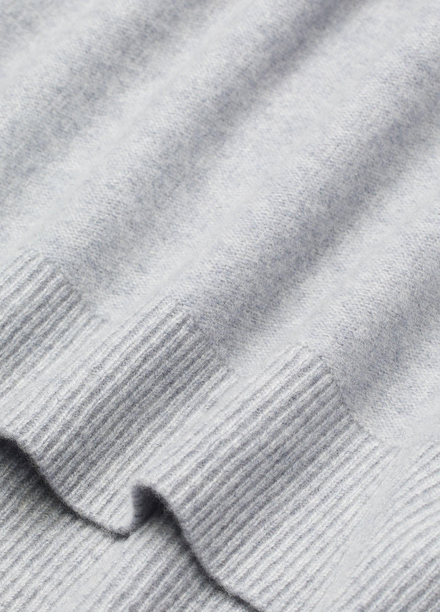 Plush Cashmere Funnel Neck Poncho image number 2