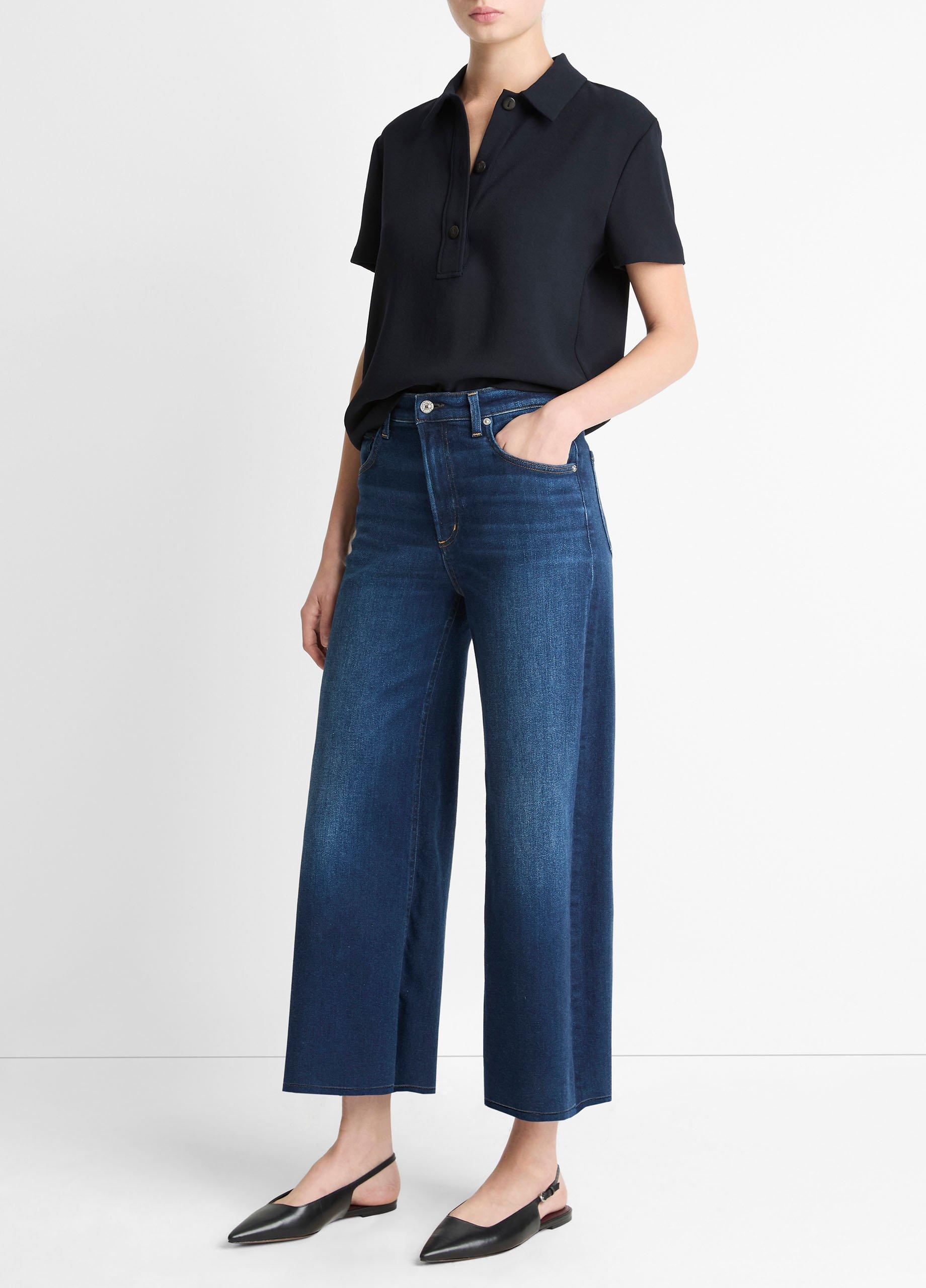 Citizens of Humanity Lyra Wide-Leg Crop Clean-Hem Jean image number 1