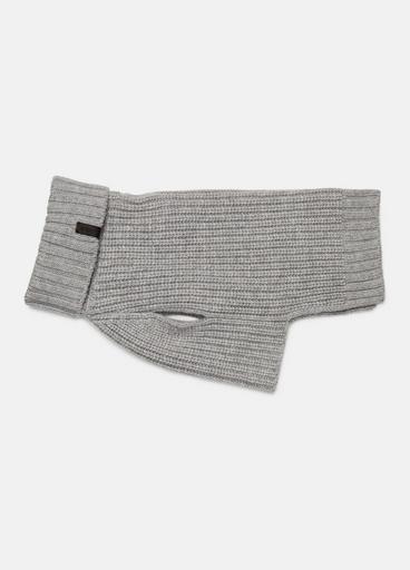 Wool and Cashmere Shaker-Stitch Dog Sweater image number 0