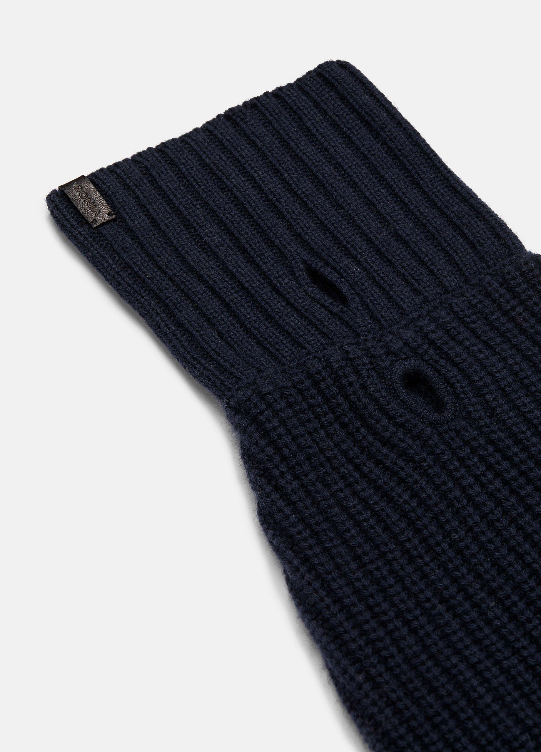 Wool and Cashmere Shaker-Stitch Dog Sweater image number 1