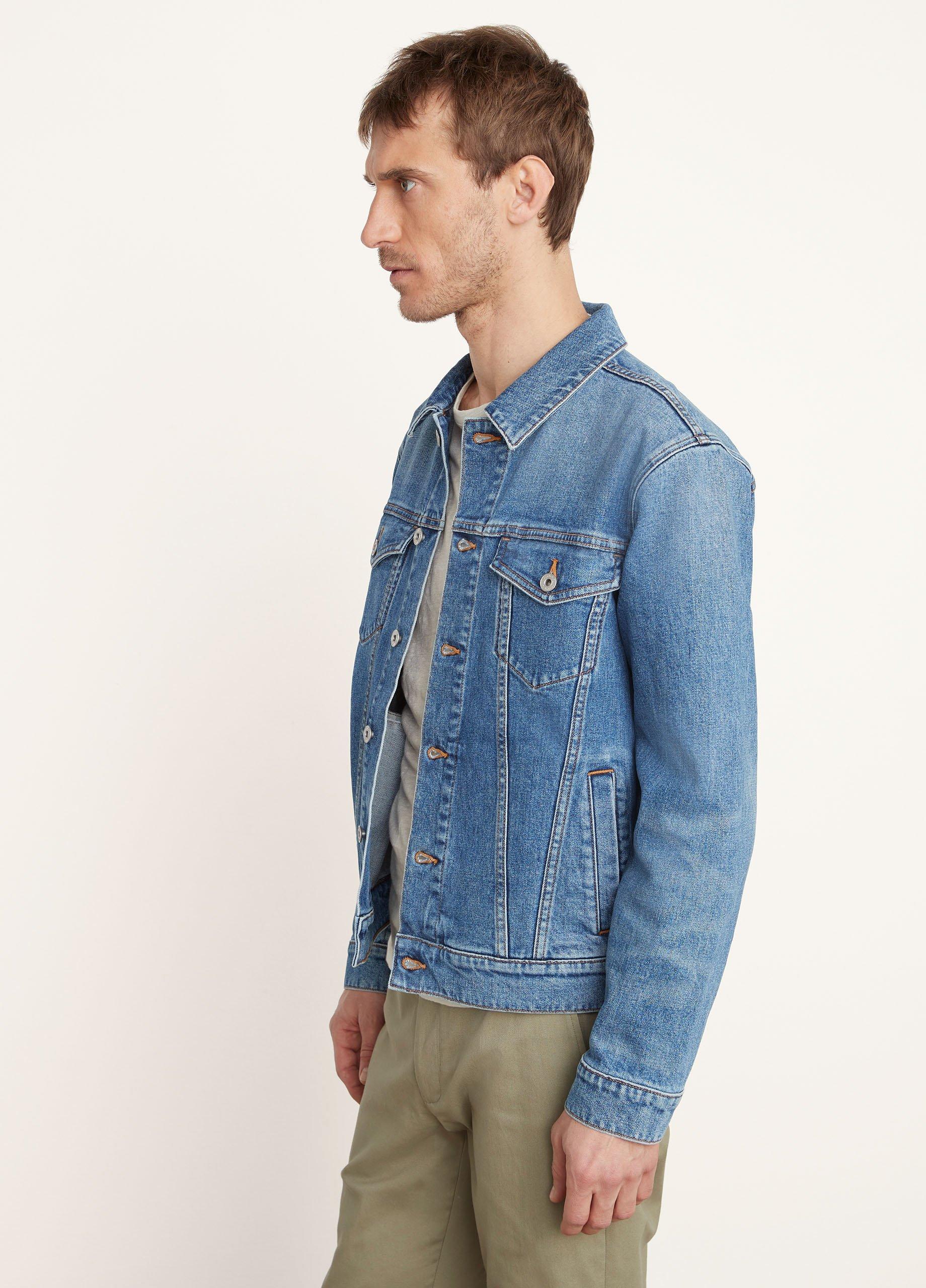 Denim Trucker Jacket in Jackets & Outerwear | Vince