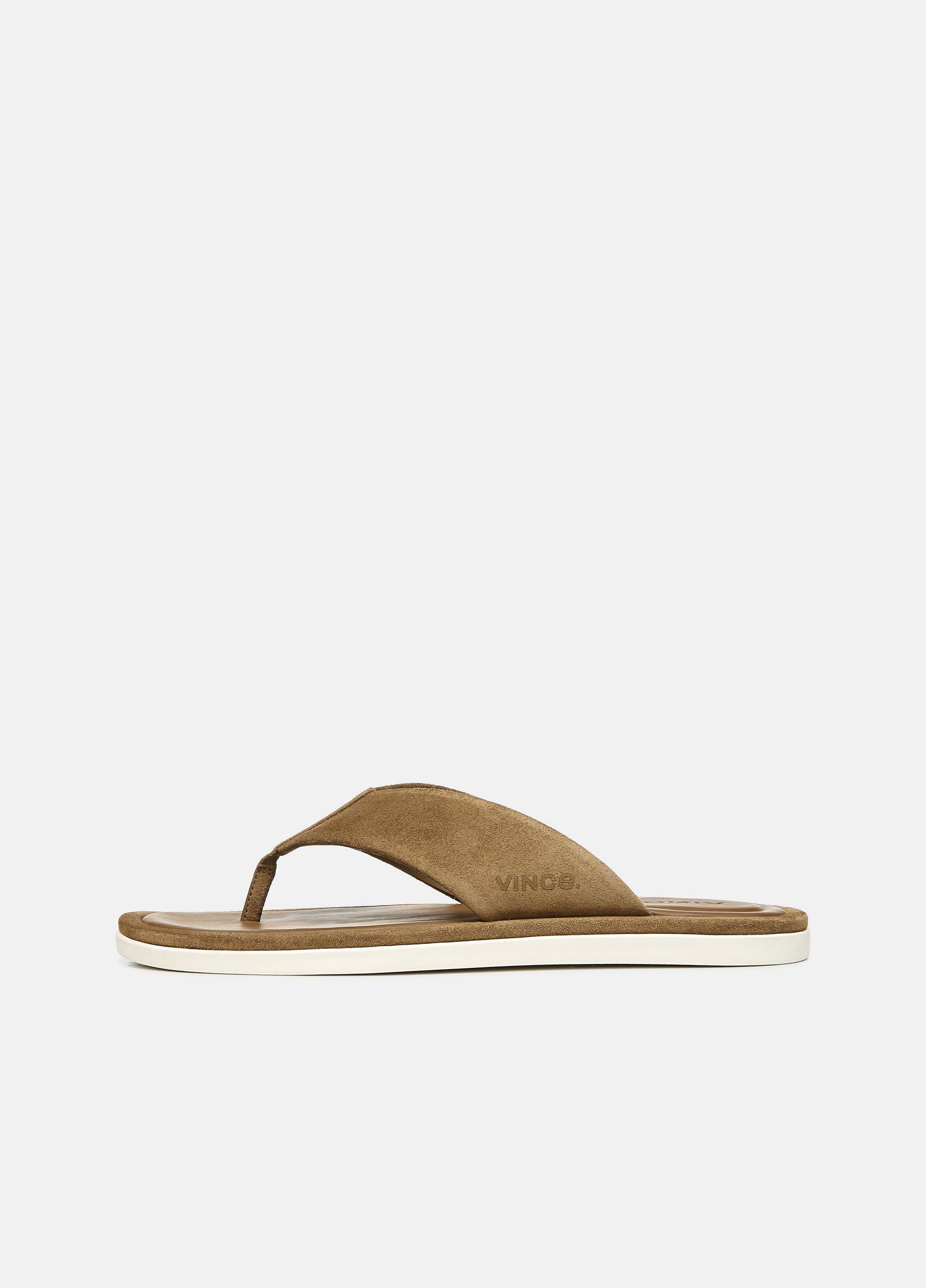 suede flip flops mens