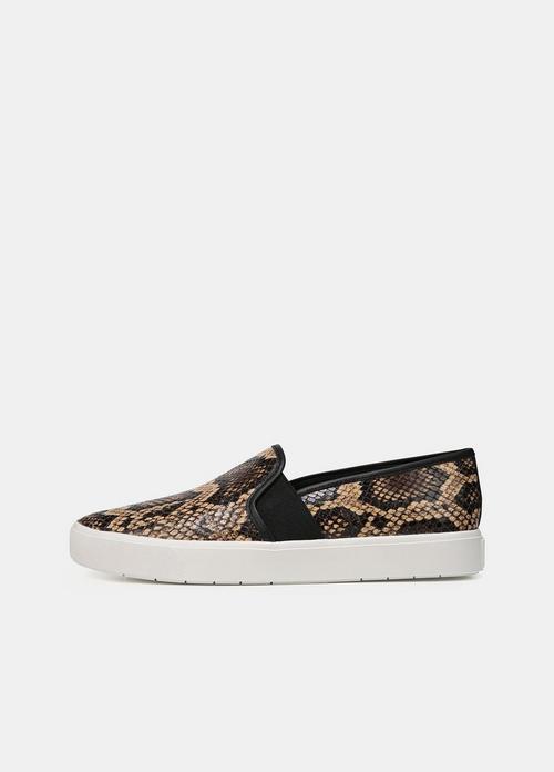 Snake-Effect Leather Blair-5 Sneakers