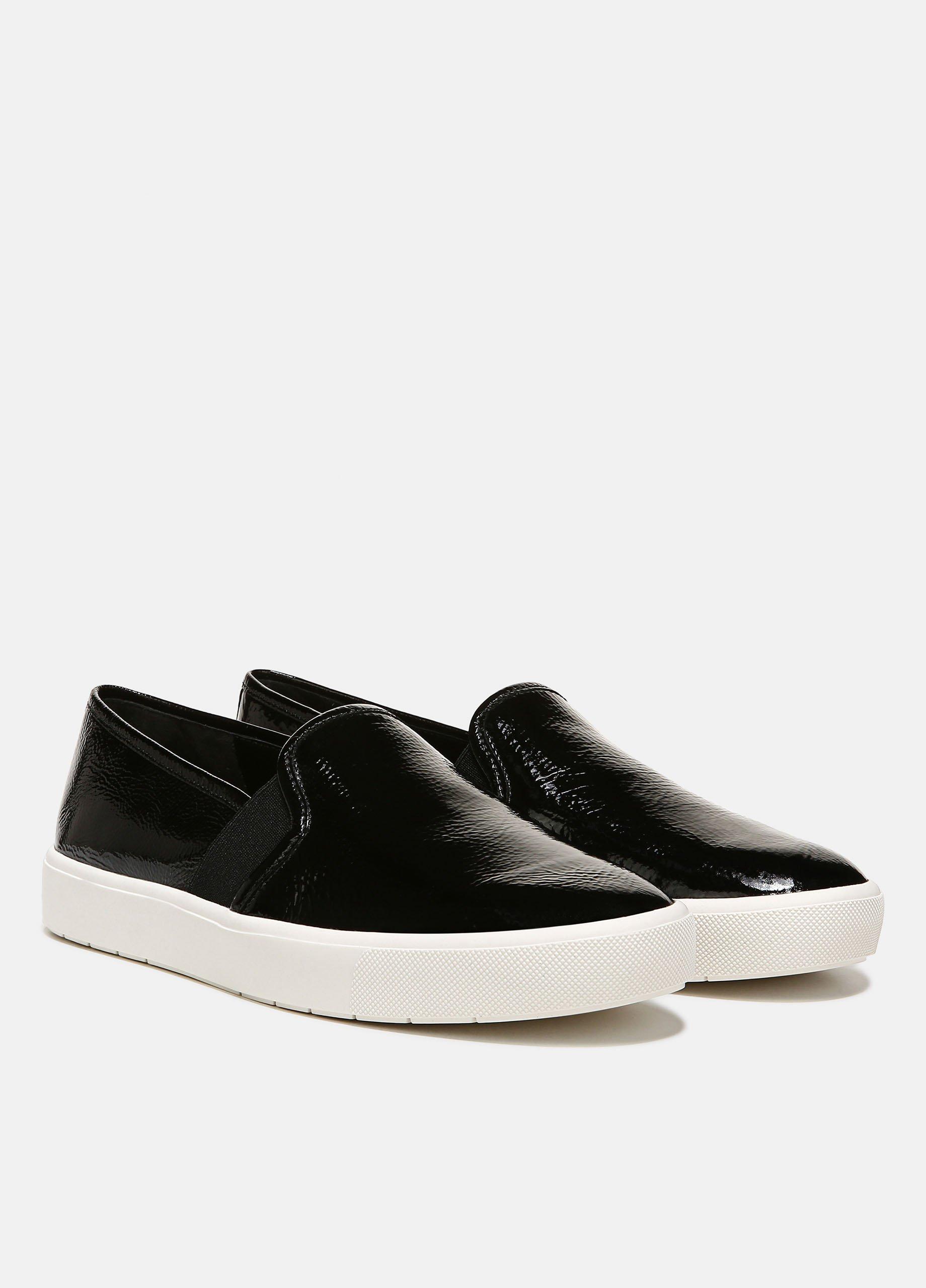 Vince black slip store on sneakers