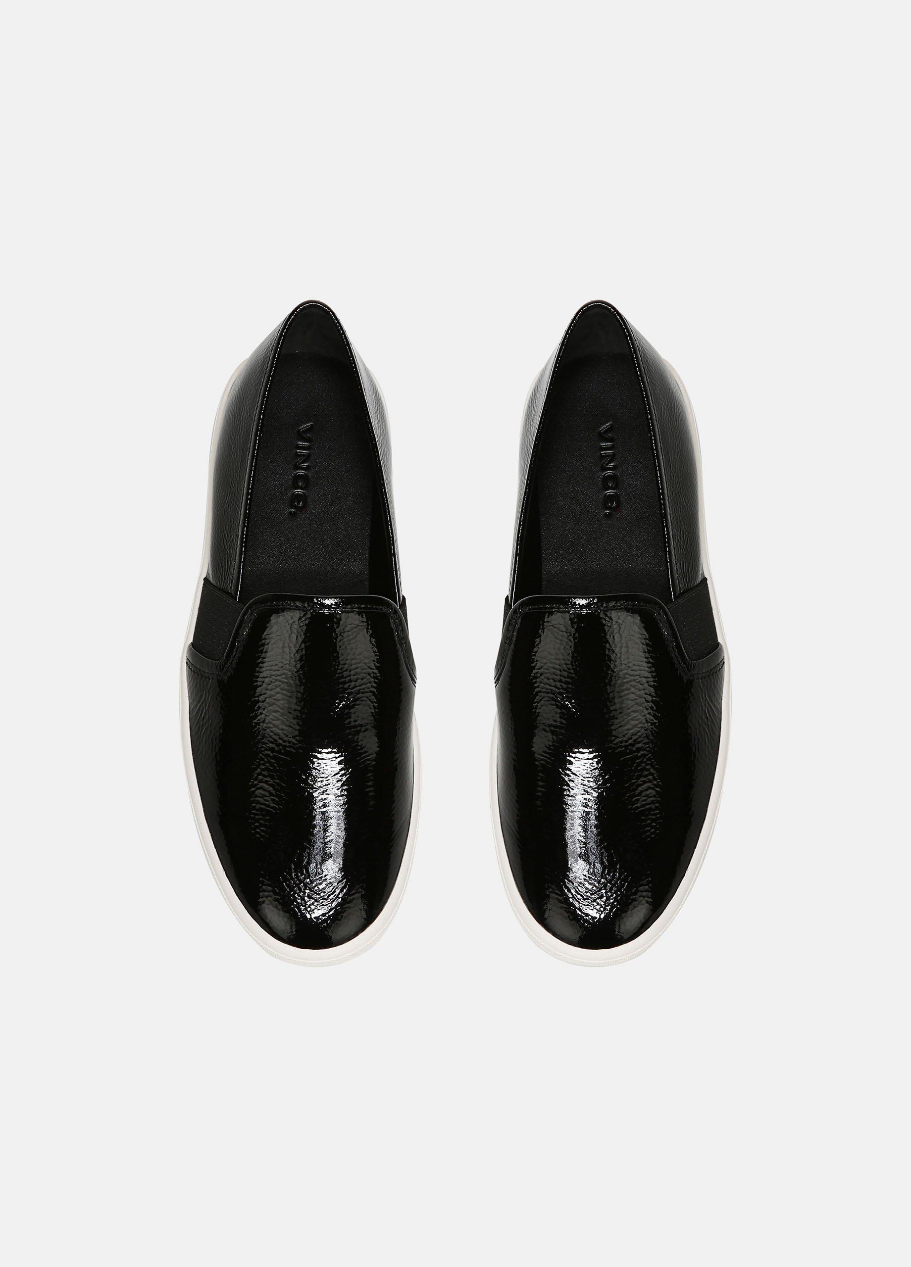 Vince black 2025 slip ons