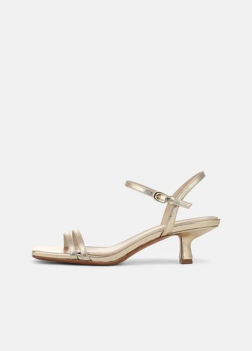 Tilda Metallic Leather Heeled Sandal