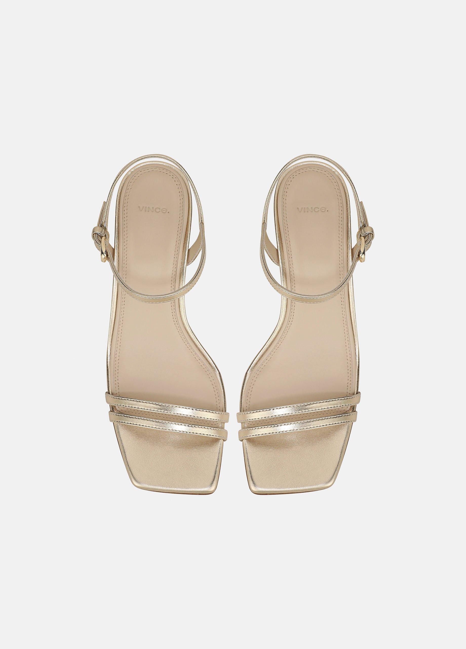 Tilda Metallic Leather Heeled Sandal image number 3