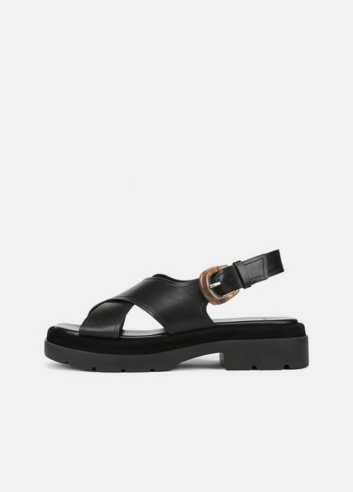 Helena Leather Lug-Sole Sandal