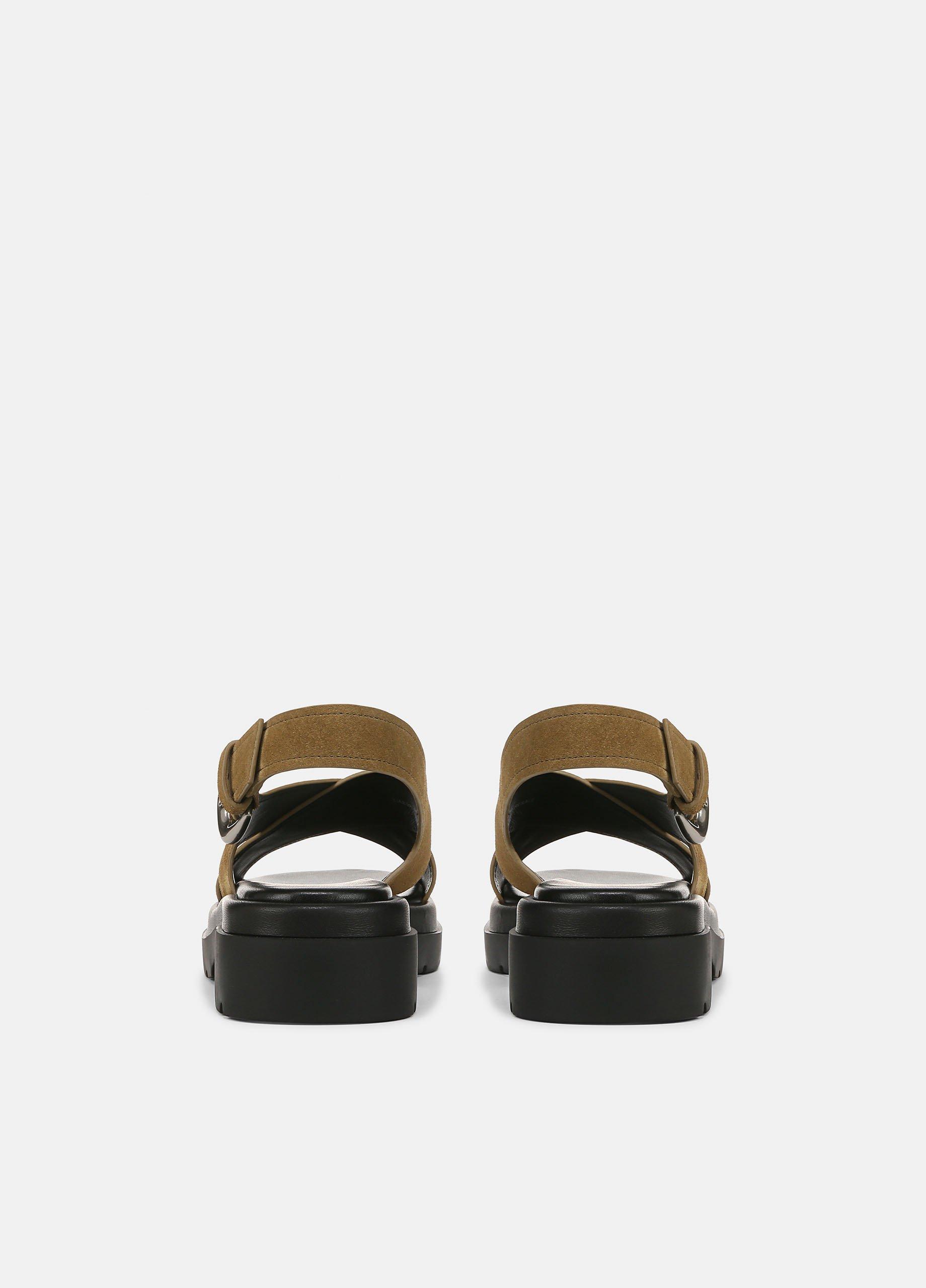 Helena Suede Lug-Sole Sandal in Shoes | Vince