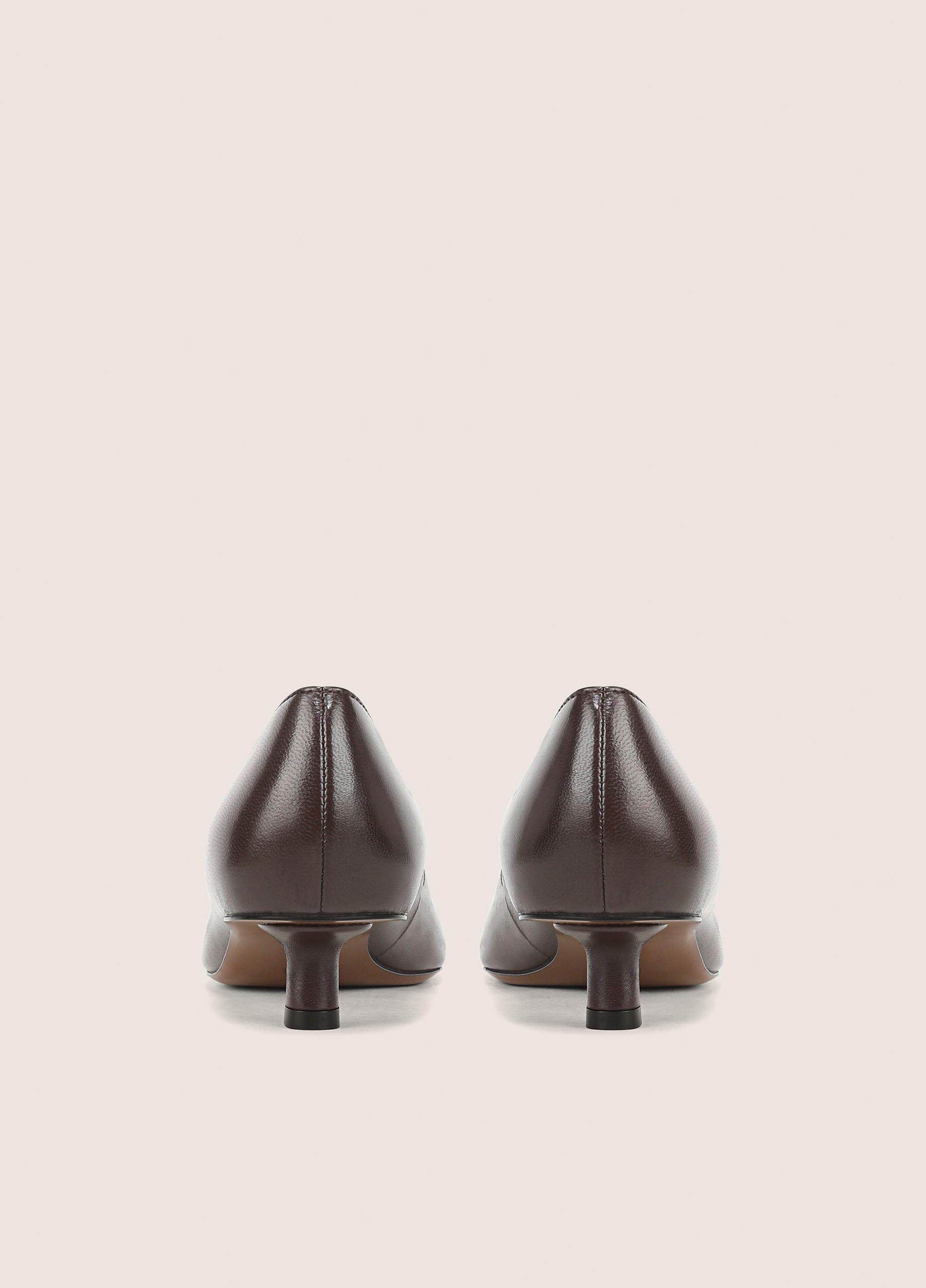Hallie Leather Kitten-Heel d'Orsay Pump image number 2