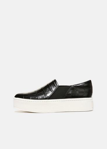 Warren Croc Embossed Leather Sneaker image number 0